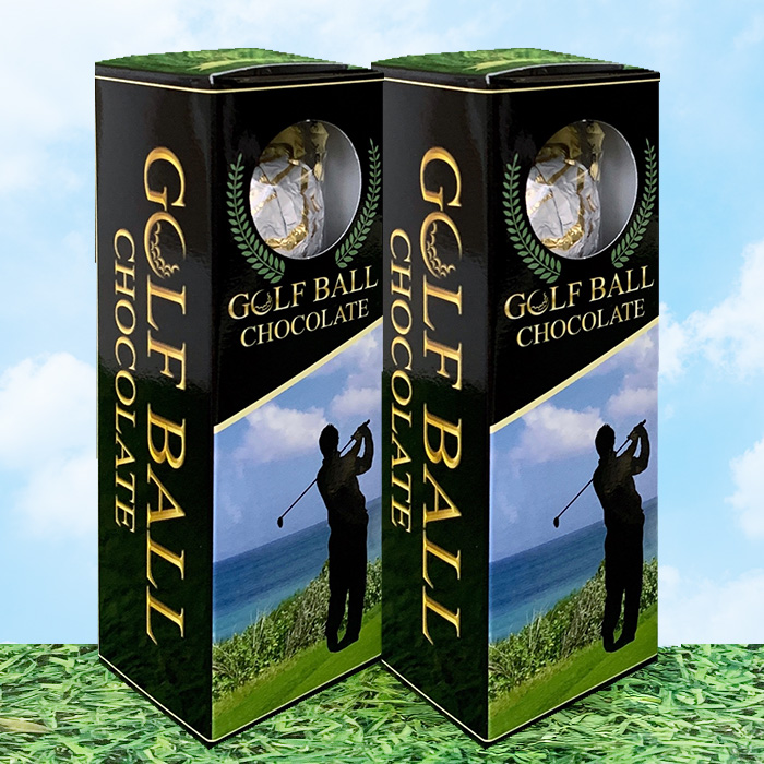 ゴルフボールチョコ ナイスショット 黒